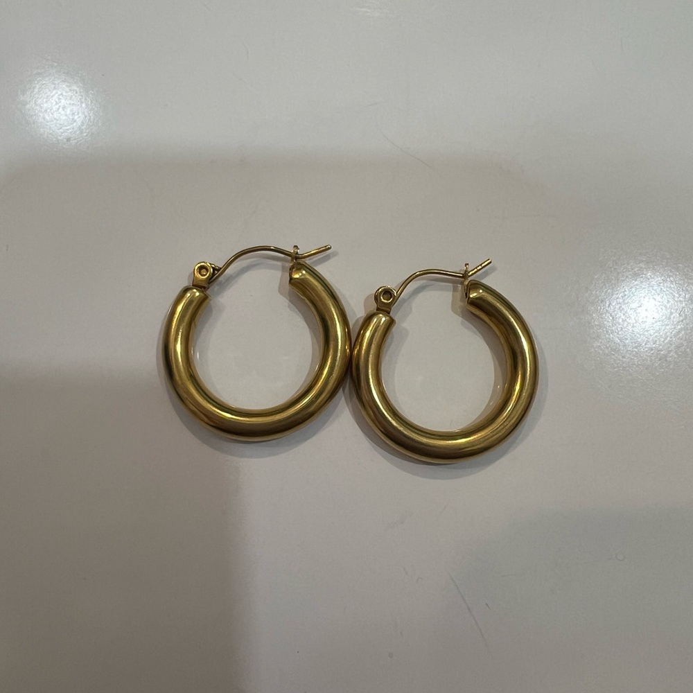 Elegant Gold Hoop Earrings